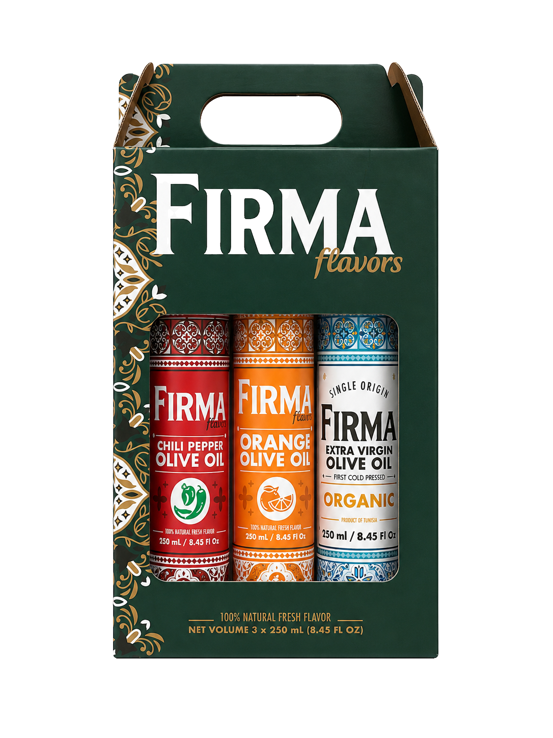 FIRMA Flavors olive oil gift set of 3