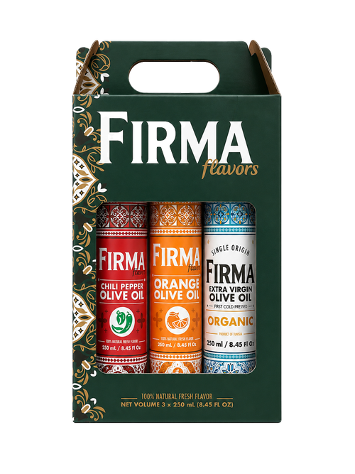 FIRMA Flavors olive oil gift set of 3