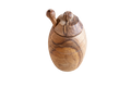 Olive Wood Honey Jar Set Small