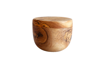 Olive Wood Magnetic Salt & Pepper Cellar