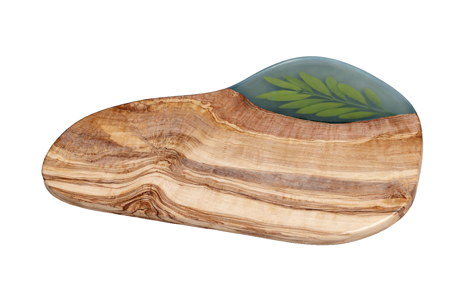 Olive Wood & Resin Decorative Serving Board