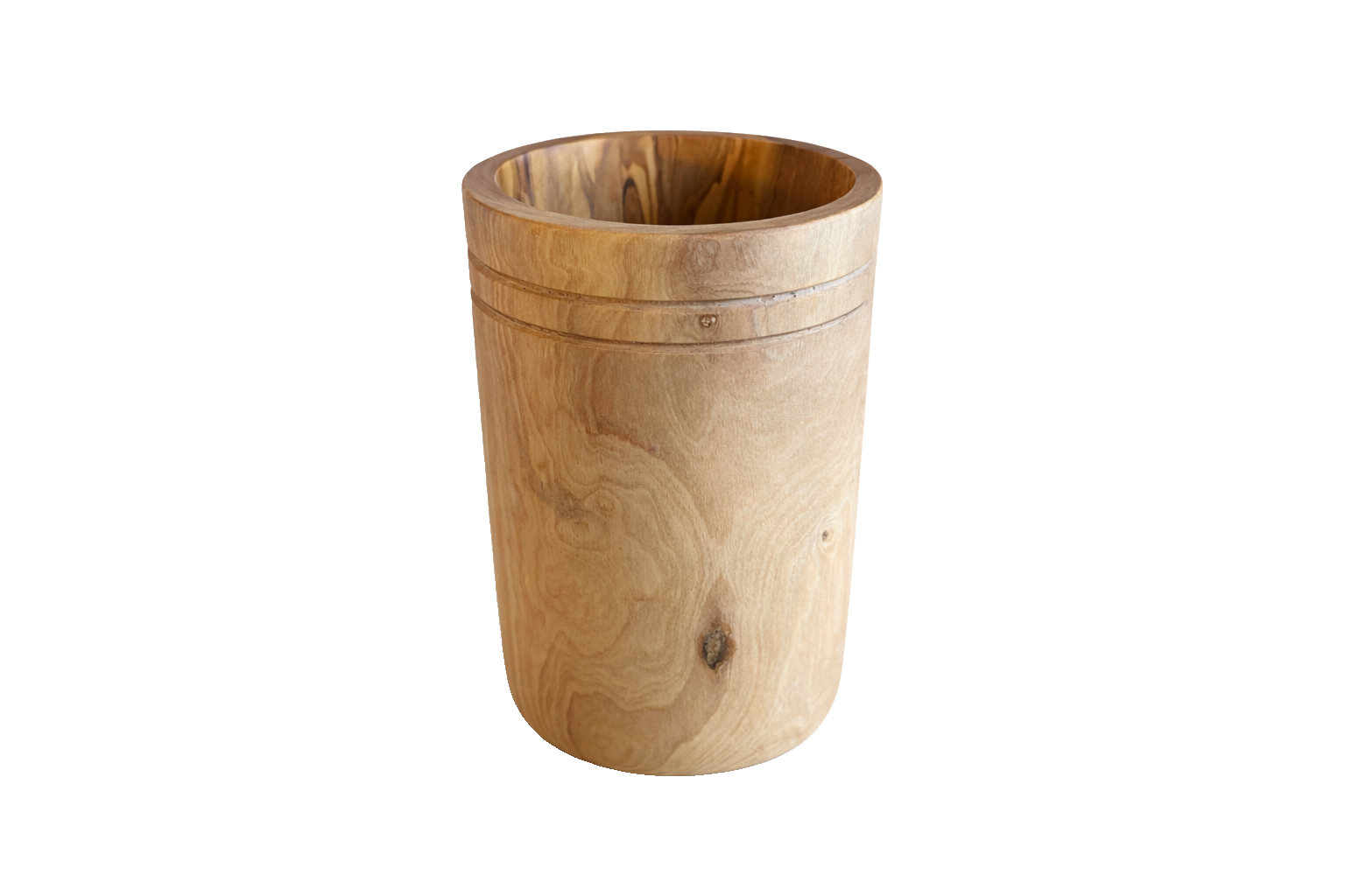 Olive Wood Utensil Holder