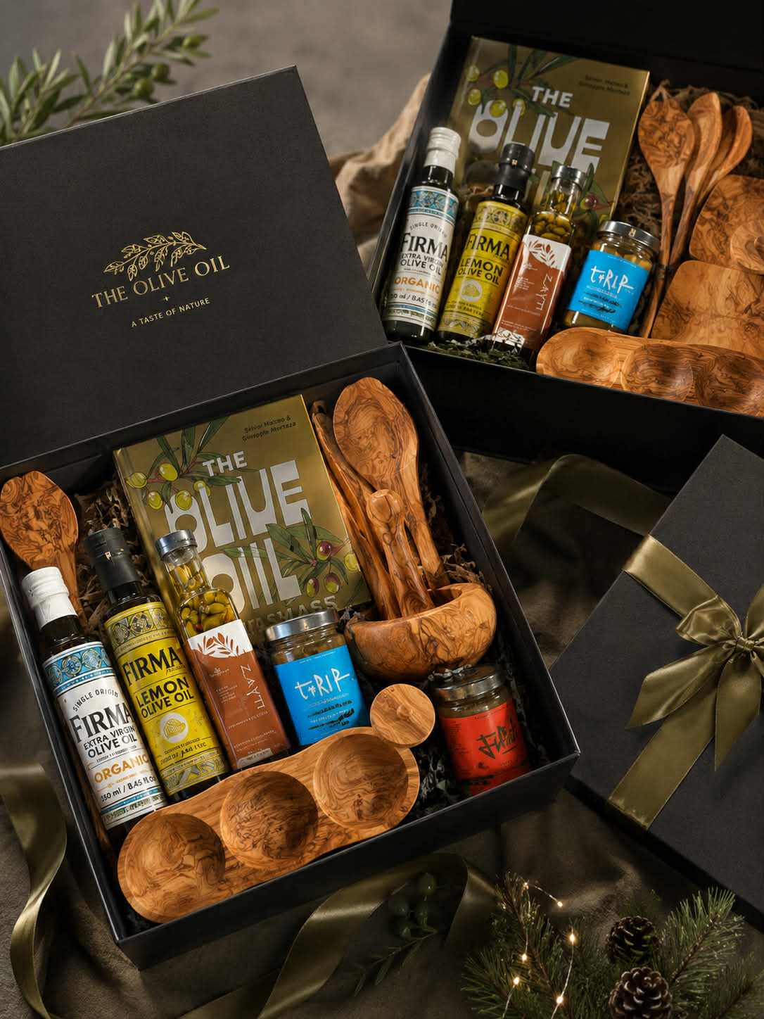 Two Your Olive Tree olive oil gift boxes